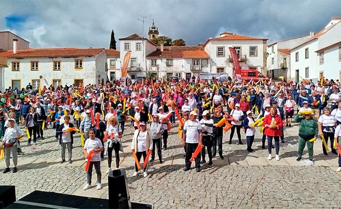 Uma centena de idosos de Cantanhede participaram no Encontro Europeu de Desporto Sénior