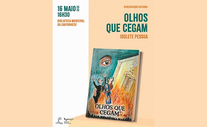 Livro “Olhos que cegam” vai ser apresentado na Biblioteca Municipal